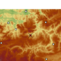 Nearby Forecast Locations - Gulin - mapa