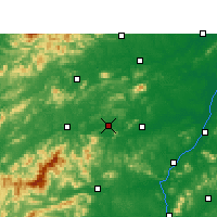 Nearby Forecast Locations - Fenyi - mapa