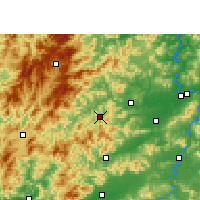 Nearby Forecast Locations - Chongyi - mapa