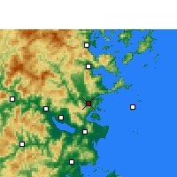 Nearby Forecast Locations - Lianjiang - mapa