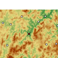 Nearby Forecast Locations - Yong'an - mapa