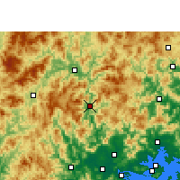 Nearby Forecast Locations - Hua'an - mapa