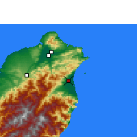 Nearby Forecast Locations - Yilan - mapa