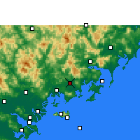 Nearby Forecast Locations - Zhao'an - mapa