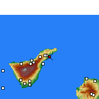 Nearby Forecast Locations - Teneryfa/wsch. - mapa