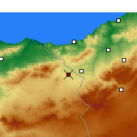 Nearby Forecast Locations - Wadżda - mapa