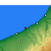 Nearby Forecast Locations - Al-Muhammadijja - mapa