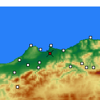 Nearby Forecast Locations - Algier - mapa