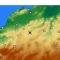 Nearby Forecast Locations - Sidi Bu-l-Abbas - mapa