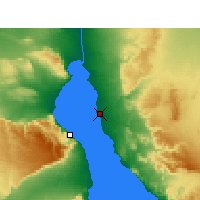Nearby Forecast Locations - Ras Sudr - mapa