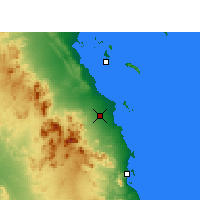 Nearby Forecast Locations - Hurghada - mapa