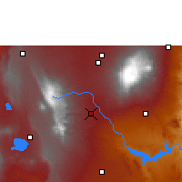 Nearby Forecast Locations - Nyeri - mapa