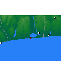 Nearby Forecast Locations - Kotonu - mapa