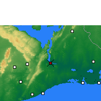 Nearby Forecast Locations - Akuse - mapa