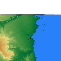 Nearby Forecast Locations - Mocímboa da Praia - mapa