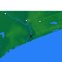 Nearby Forecast Locations - Xai-Xai - mapa