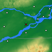 Nearby Forecast Locations - Inukjuak - mapa