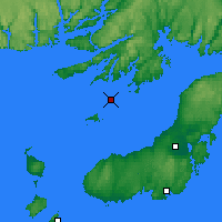 Nearby Forecast Locations - Sagona Wyspa - mapa