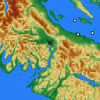 Nearby Forecast Locations - Port Alberni - mapa