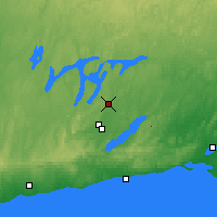 Nearby Forecast Locations - Peterborough Trent - mapa