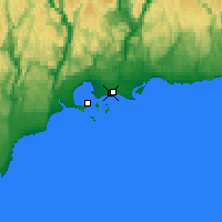 Nearby Forecast Locations - Sept-Îles Port lotniczy - mapa