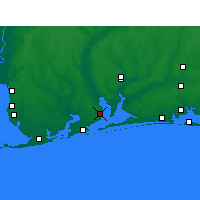 Nearby Forecast Locations - Pensacola Port lotniczy - mapa
