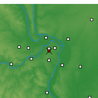 Nearby Forecast Locations - Saint Louis - mapa