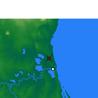 Nearby Forecast Locations - Tampico - mapa