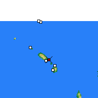 Nearby Forecast Locations - Saint Kitts - mapa
