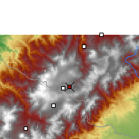 Nearby Forecast Locations - Ipiales - mapa