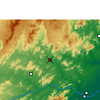 Nearby Forecast Locations - Itaperuna - mapa