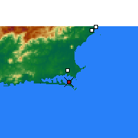 Nearby Forecast Locations - Cabo Frio - mapa