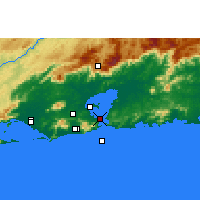 Nearby Forecast Locations - Rio de Janeiro - mapa