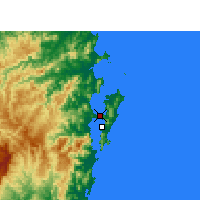 Nearby Forecast Locations - Florianópolis - mapa