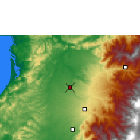 Nearby Forecast Locations - La Concordia - mapa
