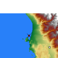 Nearby Forecast Locations - Pisco - mapa