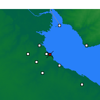 Nearby Forecast Locations - Port lotniczy Jorge Newbery - mapa