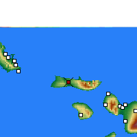Nearby Forecast Locations - Moloka'i - mapa