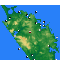 Nearby Forecast Locations - Kaikohe - mapa