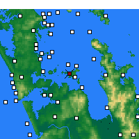 Nearby Forecast Locations - Waiheke - mapa