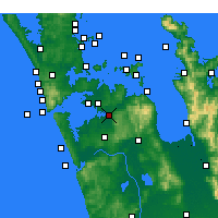 Nearby Forecast Locations - Papakura - mapa