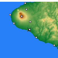 Nearby Forecast Locations - Hawera - mapa