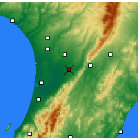 Nearby Forecast Locations - Palmerston North - mapa