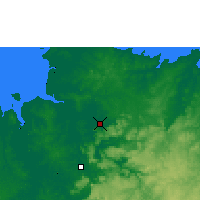 Nearby Forecast Locations - Oenpelli - mapa