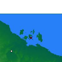 Nearby Forecast Locations - Centre Island - mapa