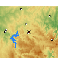 Nearby Forecast Locations - Mudgee Port lotniczy - mapa