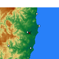 Nearby Forecast Locations - Kempsey - mapa