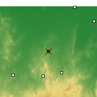 Nearby Forecast Locations - Bendigo - mapa