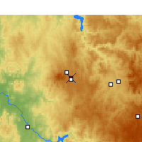 Nearby Forecast Locations - Orange Port lotniczy - mapa