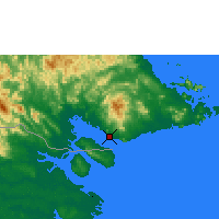 Nearby Forecast Locations - Tawau - mapa